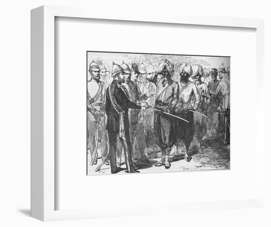 Reception for the survivors of the defence of Lucknow, India, January 1876-Unknown-Framed Giclee Print