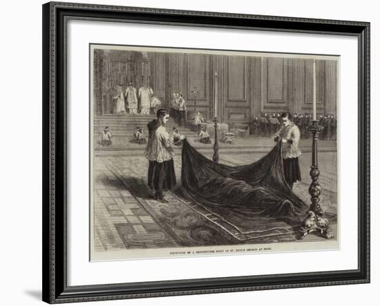 Reception of a Benedictine Monk in St Paul's Church at Rome-null-Framed Giclee Print