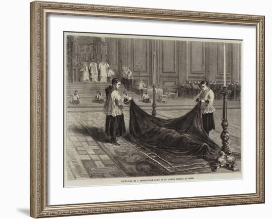 Reception of a Benedictine Monk in St Paul's Church at Rome-null-Framed Giclee Print