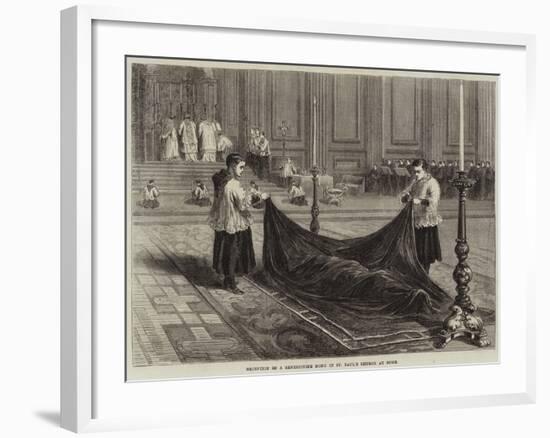 Reception of a Benedictine Monk in St Paul's Church at Rome-null-Framed Giclee Print