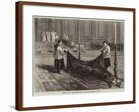 Reception of a Benedictine Monk in St Paul's Church at Rome-null-Framed Giclee Print