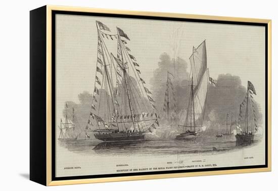 Reception of Her Majesty by the Royal Yacht Squadron-Nicholas Matthews Condy-Framed Premier Image Canvas