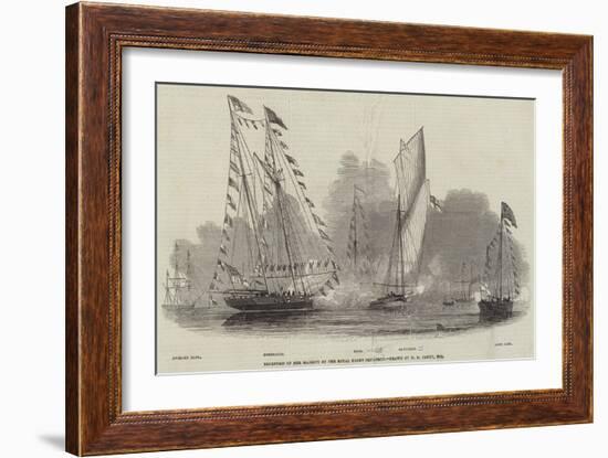 Reception of Her Majesty by the Royal Yacht Squadron-Nicholas Matthews Condy-Framed Giclee Print