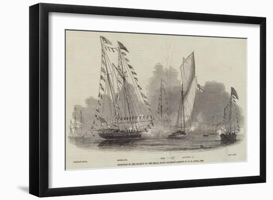 Reception of Her Majesty by the Royal Yacht Squadron-Nicholas Matthews Condy-Framed Giclee Print