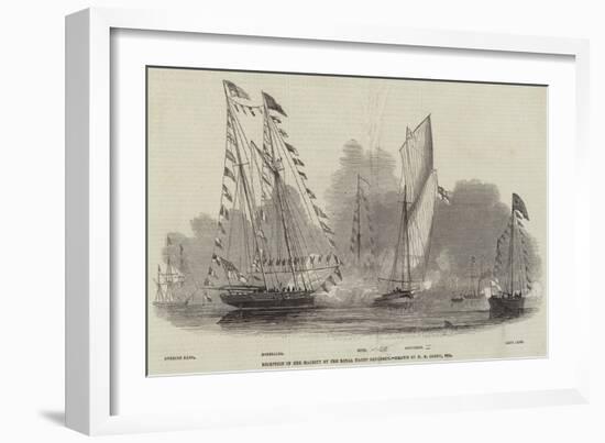 Reception of Her Majesty by the Royal Yacht Squadron-Nicholas Matthews Condy-Framed Giclee Print