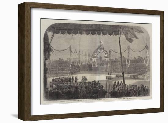 Reception of His Royal Highness the Prince of Wales by the Inhabitants of Toronto, Canada West-George Henry Andrews-Framed Giclee Print