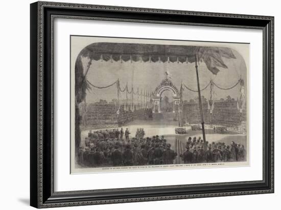 Reception of His Royal Highness the Prince of Wales by the Inhabitants of Toronto, Canada West-George Henry Andrews-Framed Giclee Print