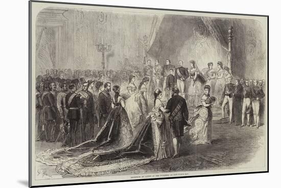 Reception of Ladies at the Tuileries on New-Year's Day-null-Mounted Giclee Print