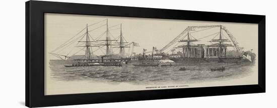 Reception of Lord Gough at Calcutta-null-Framed Giclee Print