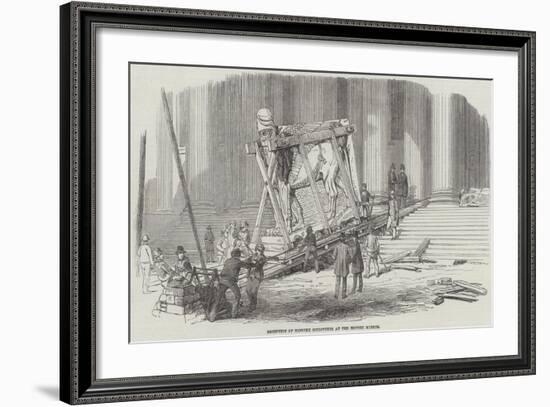 Reception of Nineveh Sculptures at the British Museum-null-Framed Giclee Print