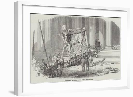 Reception of Nineveh Sculptures at the British Museum-null-Framed Giclee Print