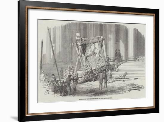 Reception of Nineveh Sculptures at the British Museum-null-Framed Giclee Print