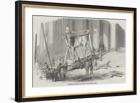 Reception of Nineveh Sculptures at the British Museum-null-Framed Giclee Print