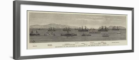 Reception of the Duchess of Edinburgh by the British Fleet at Besika Bay-null-Framed Giclee Print