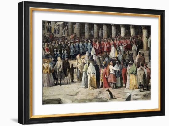 Reception of the French Ambassador in Venice, 1726-1727-Canaletto-Framed Giclee Print