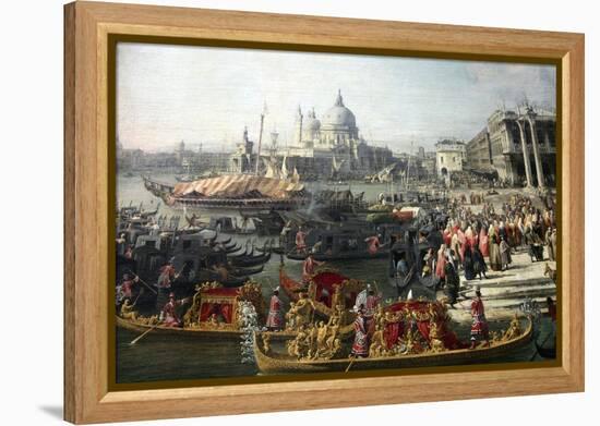 Reception of the French Ambassador in Venice, 1726-1727-Canaletto-Framed Premier Image Canvas