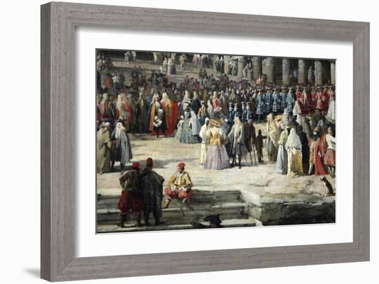 Reception of the French Ambassador in Venice, 1726-1727-Canaletto-Framed Giclee Print