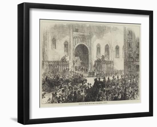 Reception of the New King of Spain at the Cathedral, Barcelona-Charles Robinson-Framed Giclee Print