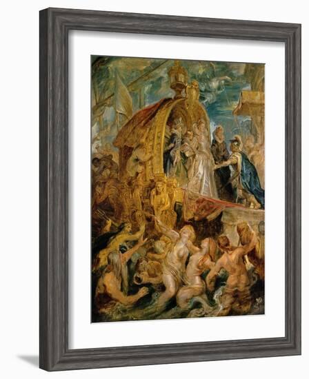 Reception of the Newly Married Mari De'Medici in the Harbour of Marseille-Peter Paul Rubens-Framed Giclee Print