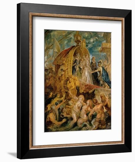 Reception of the Newly Married Mari De'Medici in the Harbour of Marseille-Peter Paul Rubens-Framed Giclee Print