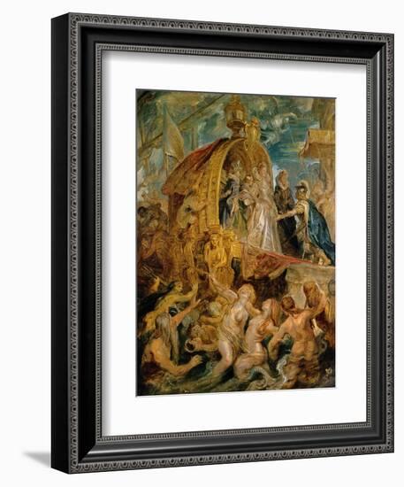 Reception of the Newly Married Mari De'Medici in the Harbour of Marseille-Peter Paul Rubens-Framed Giclee Print