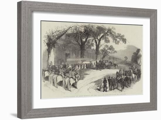 Reception of the Queen at Great Exhibition Building-null-Framed Giclee Print