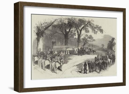 Reception of the Queen at Great Exhibition Building-null-Framed Giclee Print