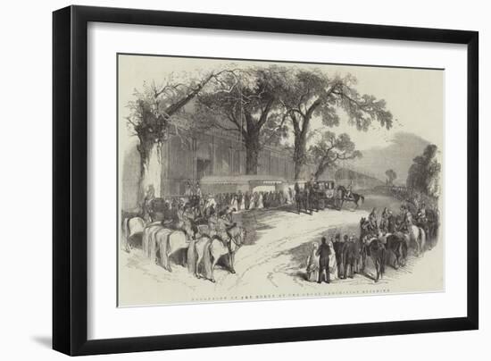 Reception of the Queen at Great Exhibition Building-null-Framed Giclee Print