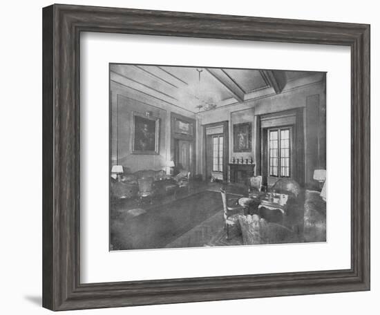 Reception room for the visit of King Victor Emmanuel III and Queen Elena of Italy to Cairo, c1933-Unknown-Framed Photographic Print