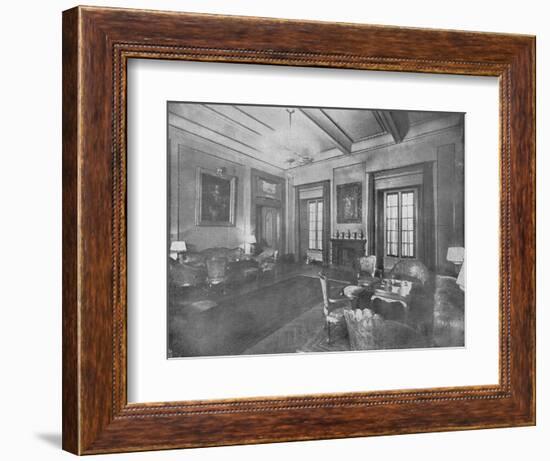 Reception room for the visit of King Victor Emmanuel III and Queen Elena of Italy to Cairo, c1933-Unknown-Framed Photographic Print