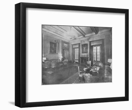 Reception room for the visit of King Victor Emmanuel III and Queen Elena of Italy to Cairo, c1933-Unknown-Framed Photographic Print