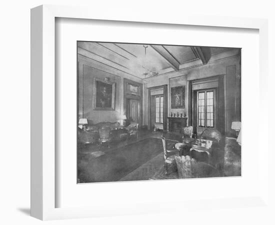 Reception room for the visit of King Victor Emmanuel III and Queen Elena of Italy to Cairo, c1933-Unknown-Framed Photographic Print