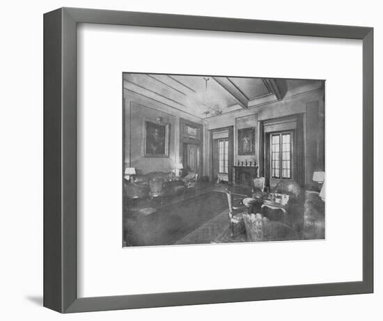 Reception room for the visit of King Victor Emmanuel III and Queen Elena of Italy to Cairo, c1933-Unknown-Framed Photographic Print