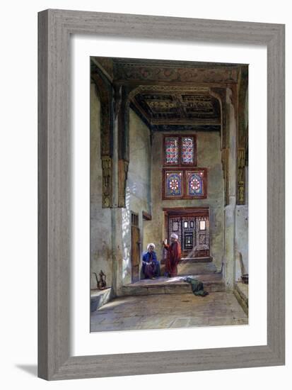 Reception Room, Memlook Radnau Bey's House, Cairo, 1873-Frank Dillon-Framed Giclee Print