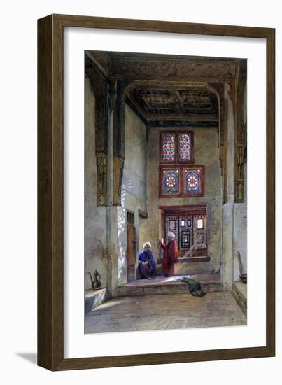 Reception Room, Memlook Radnau Bey's House, Cairo, 1873-Frank Dillon-Framed Giclee Print