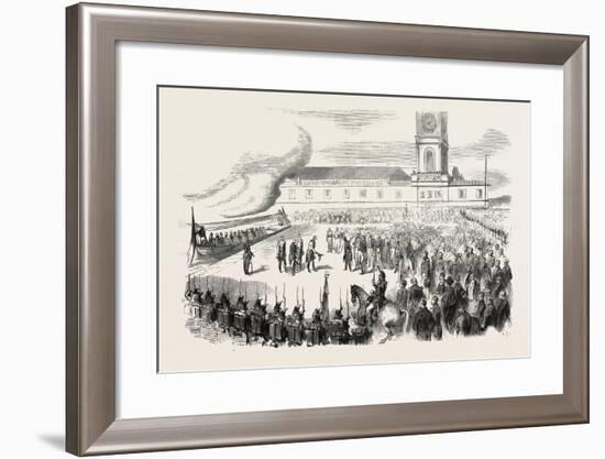 Reception S.A.I. and R. Grand Duke Maximilian of Austria, in the Port of Toulon, on 29 August 1855.-null-Framed Giclee Print