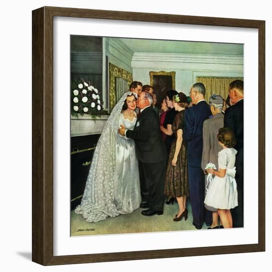 "Receptions Line", June 16, 1951-John Falter-Framed Giclee Print