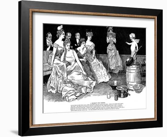 Recipe for Kisses-Charles Dana Gibson-Framed Giclee Print