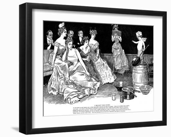 Recipe for Kisses-Charles Dana Gibson-Framed Giclee Print