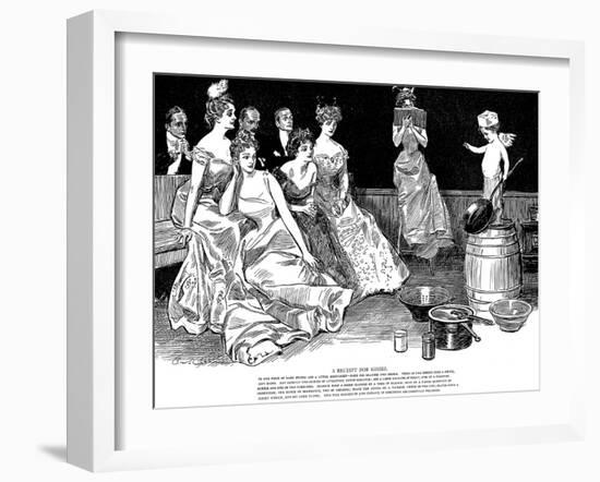 Recipe for Kisses-Charles Dana Gibson-Framed Giclee Print