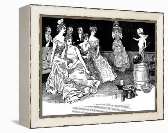 Recipe for Kisses-Charles Dana Gibson-Framed Premier Image Canvas