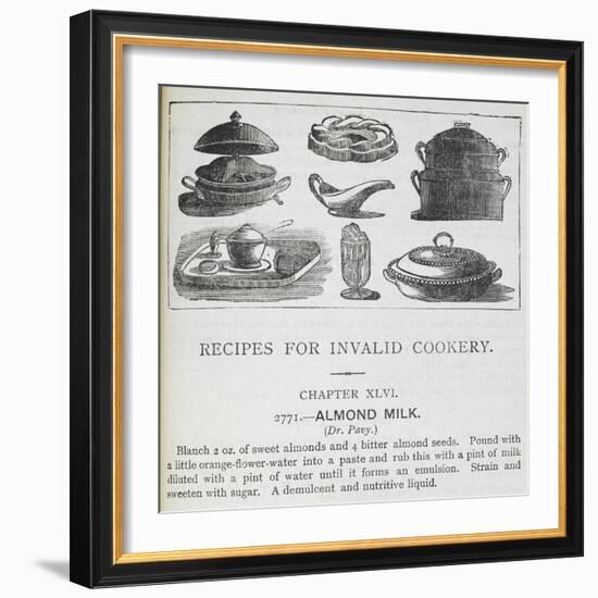 Recipes For Invalid Cookery-Isabella Beeton-Framed Giclee Print