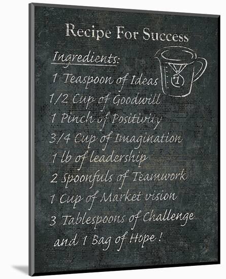 Recipes for Life IV-null-Mounted Art Print