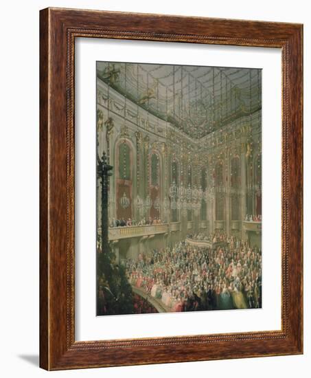 Recital by the Young Wolfgang Amadeus Mozart in the Redoutensaal-Martin van Meytens-Framed Giclee Print