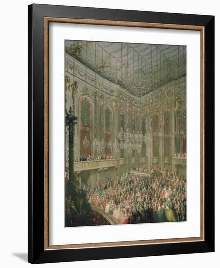 Recital by the Young Wolfgang Amadeus Mozart in the Redoutensaal-Martin van Meytens-Framed Giclee Print