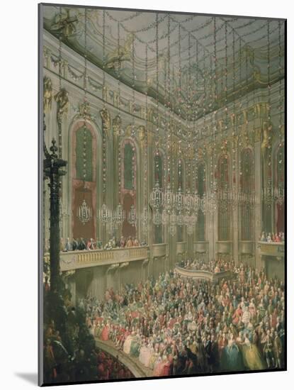 Recital by the Young Wolfgang Amadeus Mozart in the Redoutensaal-Martin van Meytens-Mounted Giclee Print