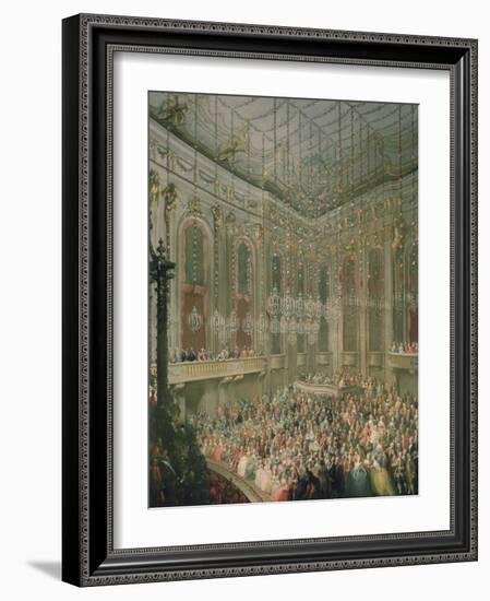 Recital by the Young Wolfgang Amadeus Mozart in the Redoutensaal-Martin van Meytens-Framed Giclee Print