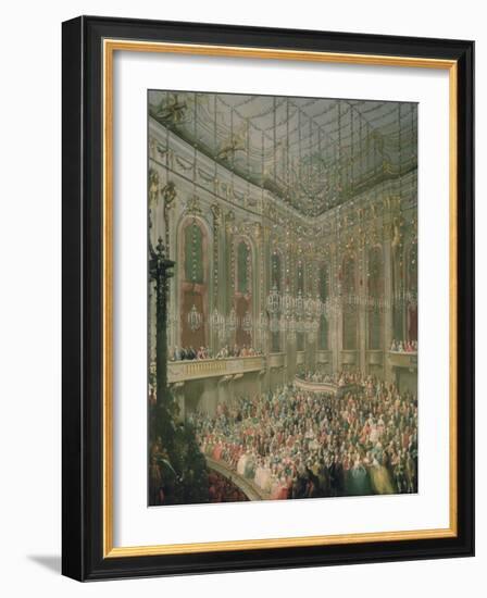 Recital by the Young Wolfgang Amadeus Mozart in the Redoutensaal-Martin van Meytens-Framed Giclee Print