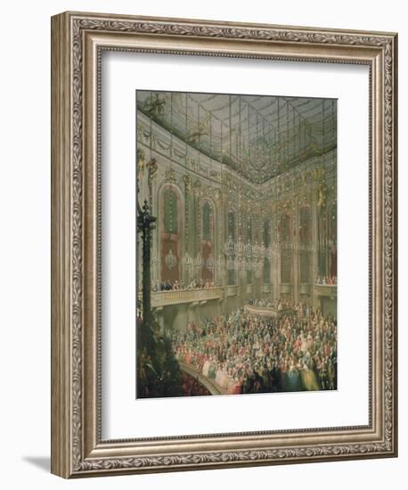 Recital by the Young Wolfgang Amadeus Mozart in the Redoutensaal-Martin van Meytens-Framed Giclee Print