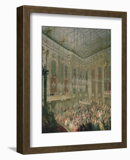 Recital by the Young Wolfgang Amadeus Mozart in the Redoutensaal-Martin van Meytens-Framed Giclee Print